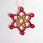 Red, Gold Christmas Tree Ornament